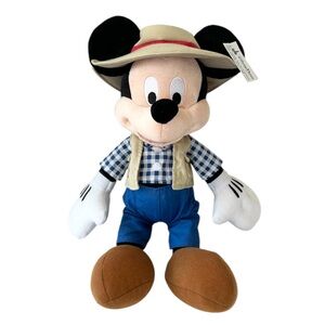 Disney parks Mickey Mouse Safari Fisherman Plush Stuffed Animal